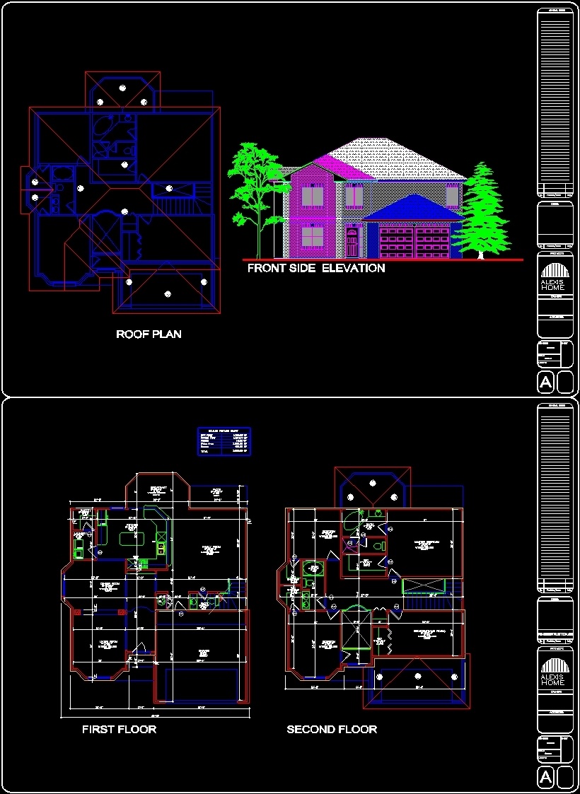 Houston House DWG Block for AutoCAD  Designs CAD