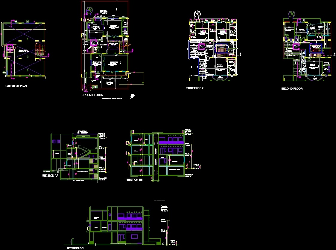 Independent Residence DWG Block for AutoCAD • Designs CAD