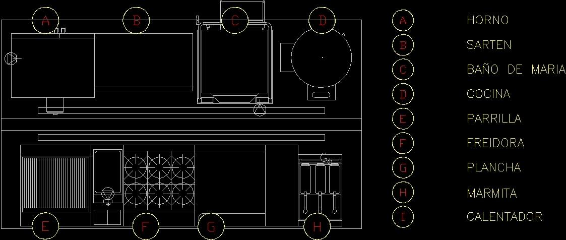 Industrial Kitchen  DWG  Block for AutoCAD  Designs CAD