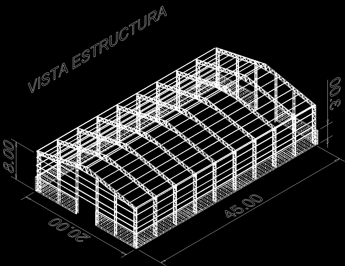 industrial shed 3d dwg model for autocad • designs cad