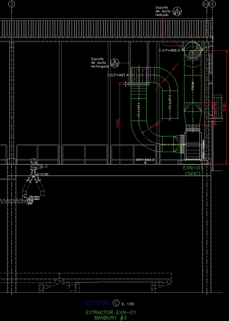 ducting autocad drawing