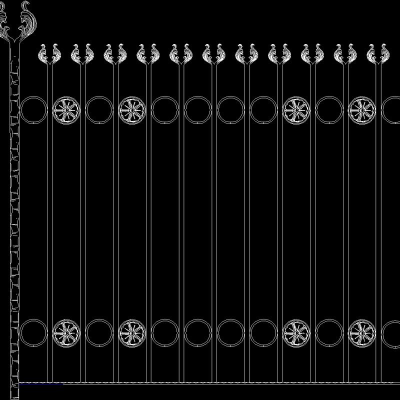 Iron Forged Gate Dwg Block For Autocad Designs Cad