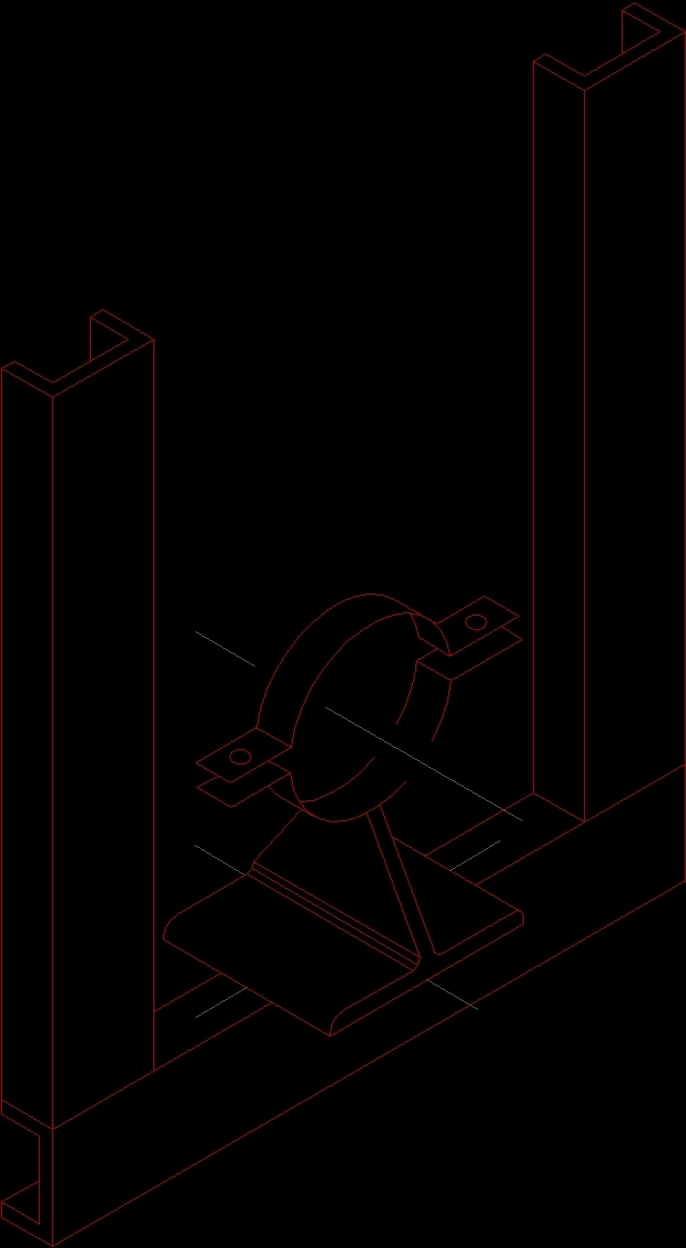 Iso Pipe Supports 2D DWG Block for AutoCAD • Designs CAD