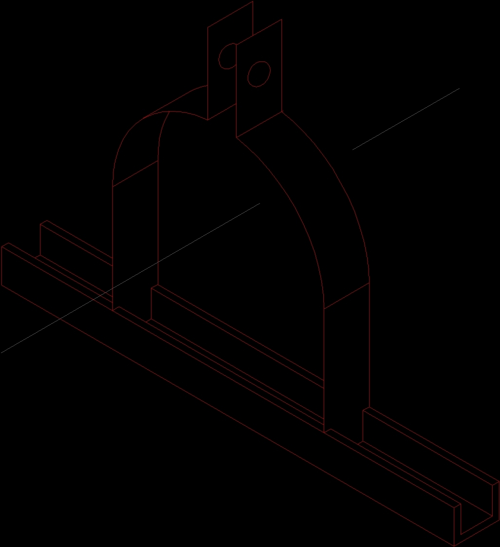Iso Pipe Supports 2D DWG Block for AutoCAD • Designs CAD
