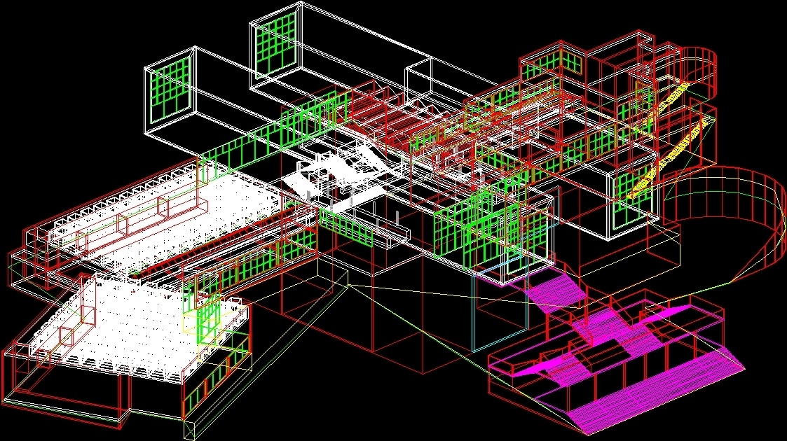 Isozaki Art Museum 3D DWG Model for AutoCAD • Designs CAD