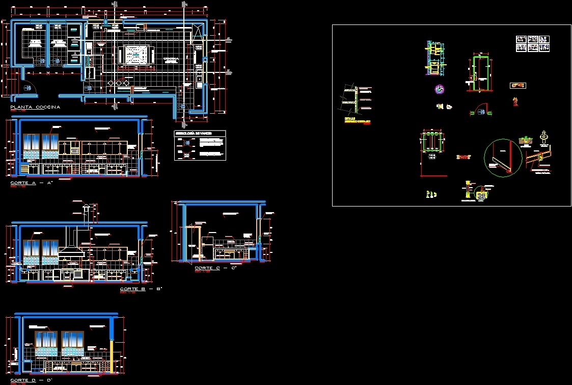 Kitchen   Restaurant   Project Dwg Full Project For Autocad 86564 