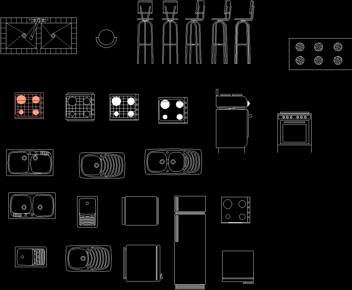 Kitchen Furniture DWG Block for AutoCAD • Designs CAD