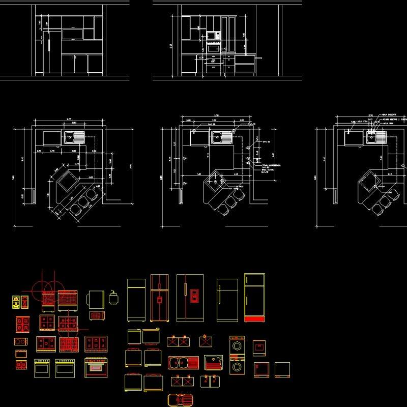 Kitchen Project DWG Full Project for AutoCAD • Designs CAD