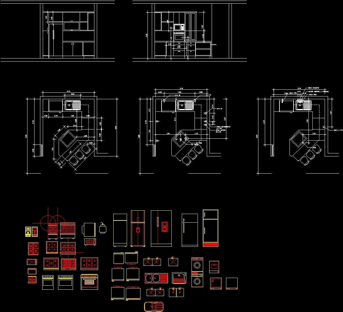 Kitchen Project DWG Full Project for AutoCAD • Designs CAD