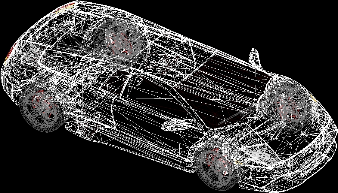 Lamborghini Murcielago 3d Car 3D DWG Model for AutoCAD 