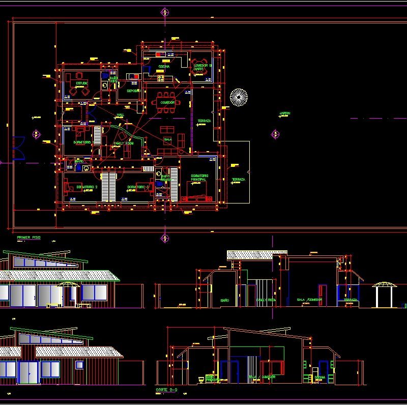 Living Jungle DWG Section for AutoCAD • Designs CAD