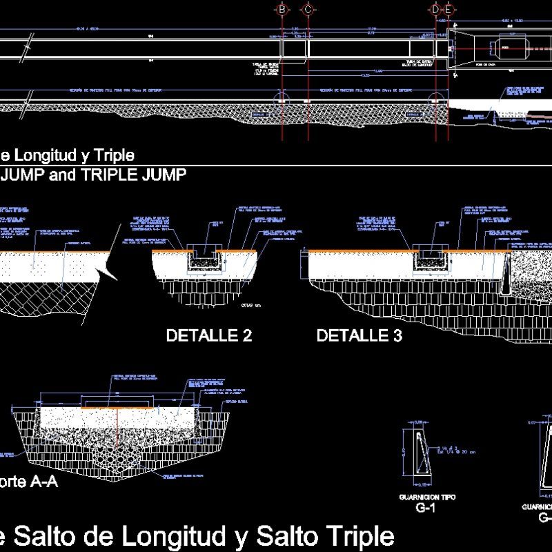 Long Jump And Triple Jump DWG Detail for AutoCAD • Designs CAD