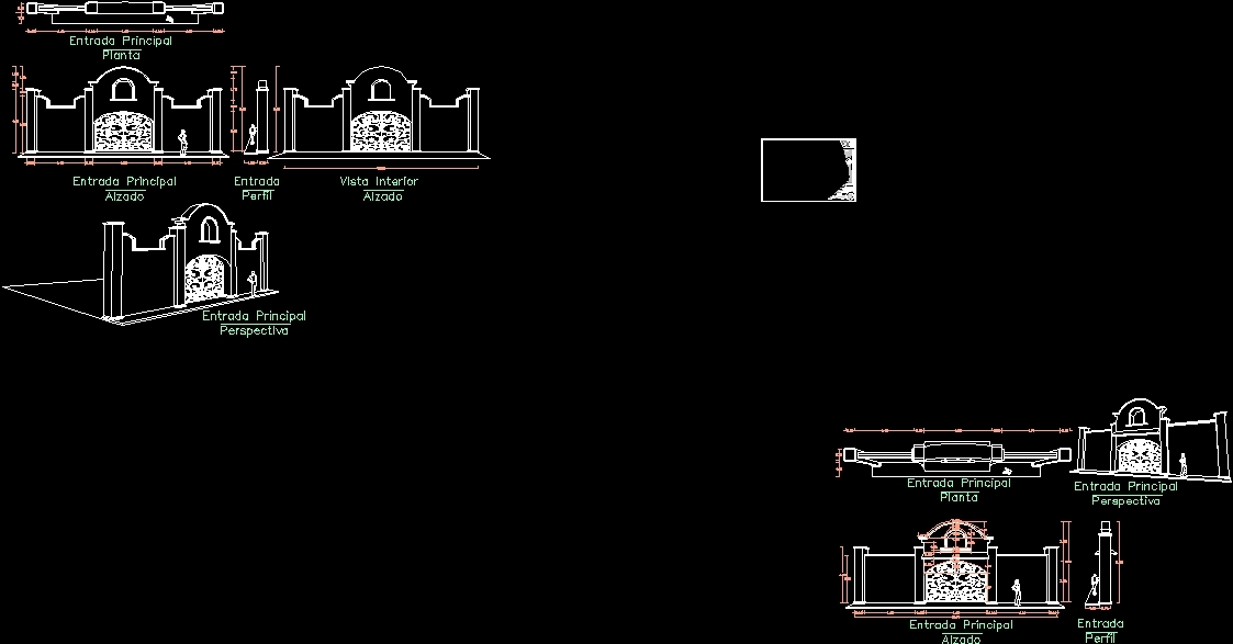 Main Entrance Hall Party DWG Block for AutoCAD • Designs CAD