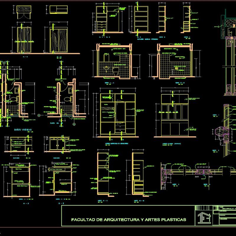 Metallic Carpentry DWG Detail for AutoCAD • Designs CAD