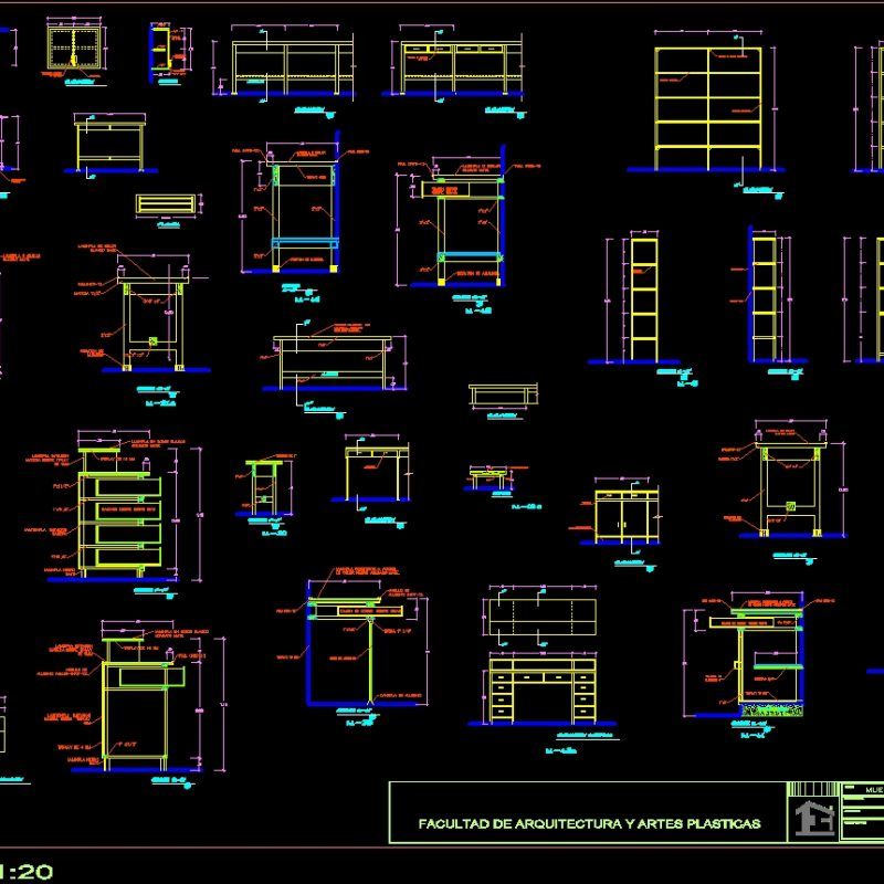 Metallic Carpentry DWG Detail for AutoCAD • Designs CAD