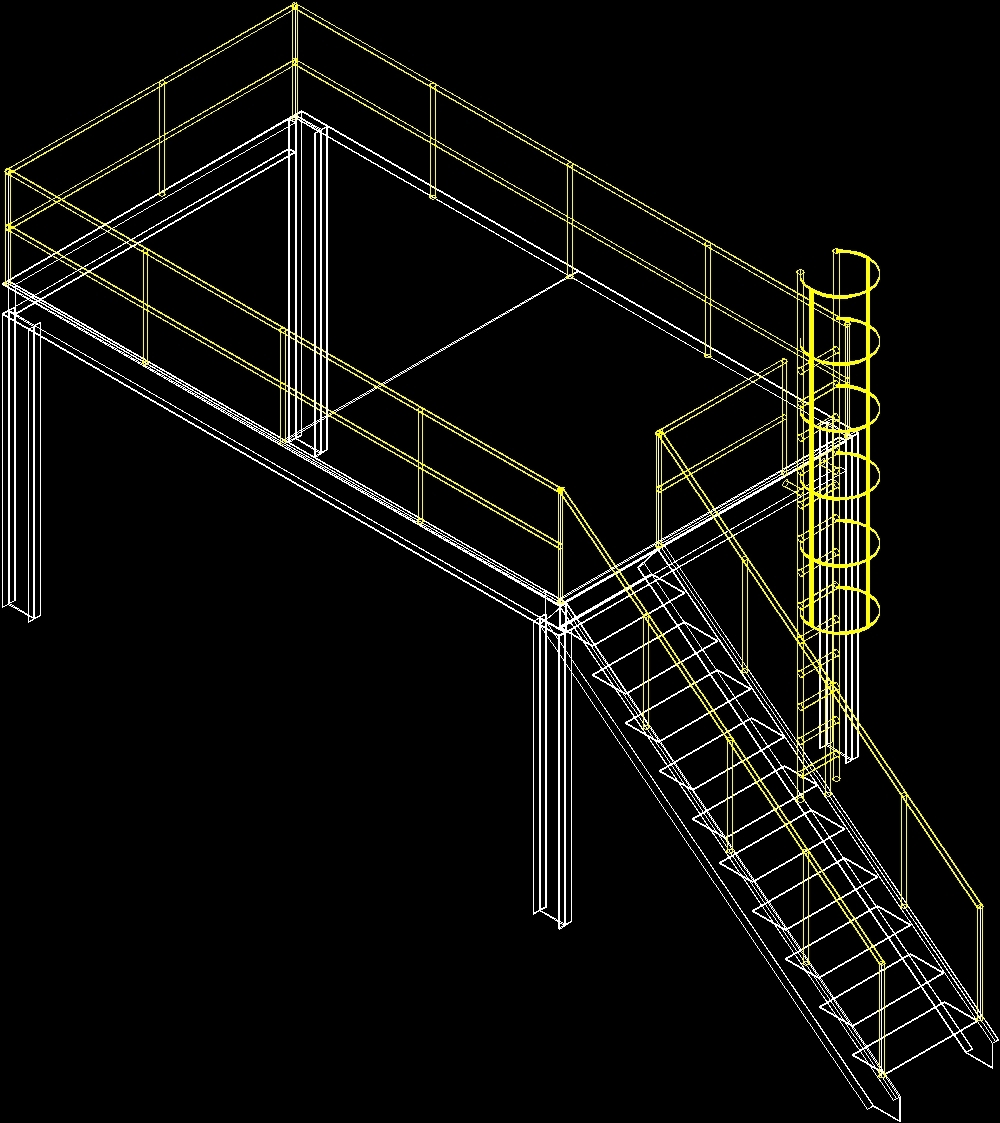 Mezzanine 3D DWG Model for AutoCAD • Designs CAD