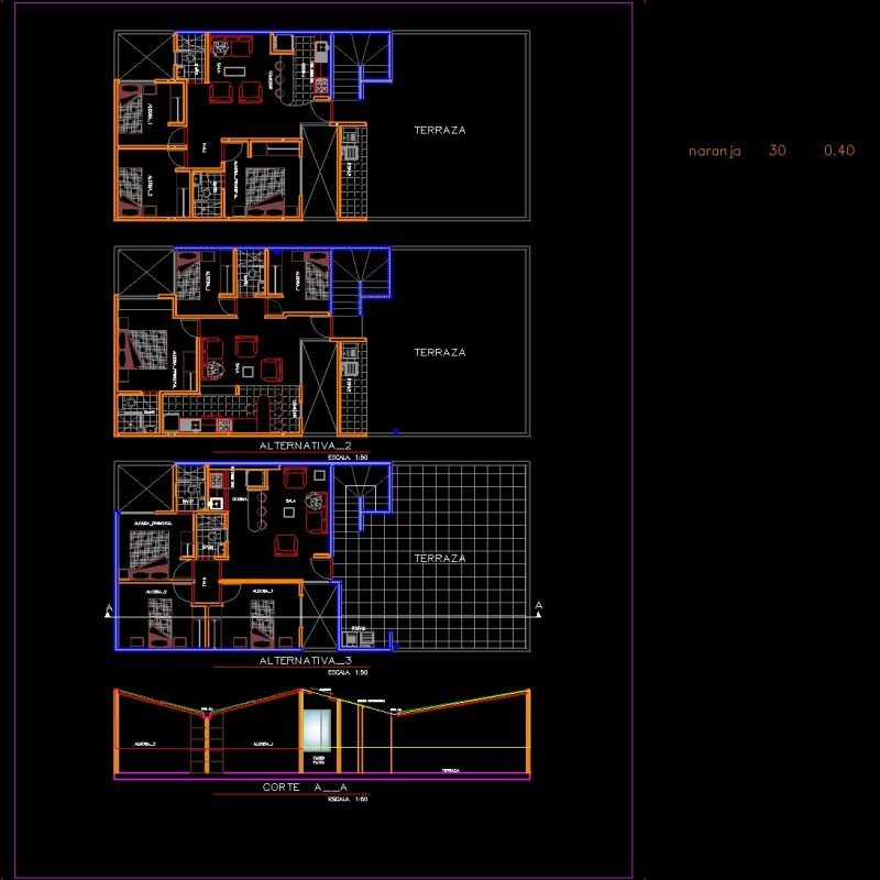 Middle-Class San Rafael Department DWG Block for AutoCAD • Designs CAD