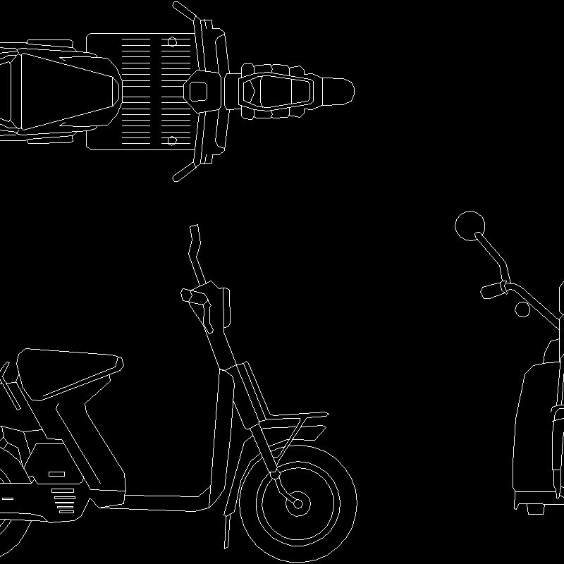 Motorbike DWG Block for AutoCAD • Designs CAD