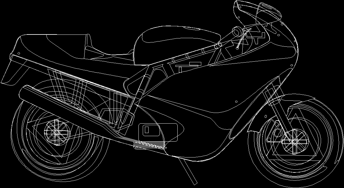 Motorbikes DWG Block For AutoCAD Designs CAD   Motorbikes Dwg Block For Autocad 39393 