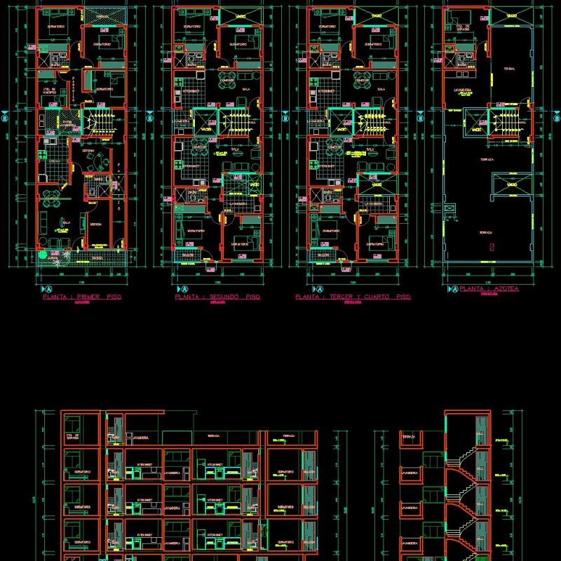 Multifamily Housing DWG Block for AutoCAD • Designs CAD