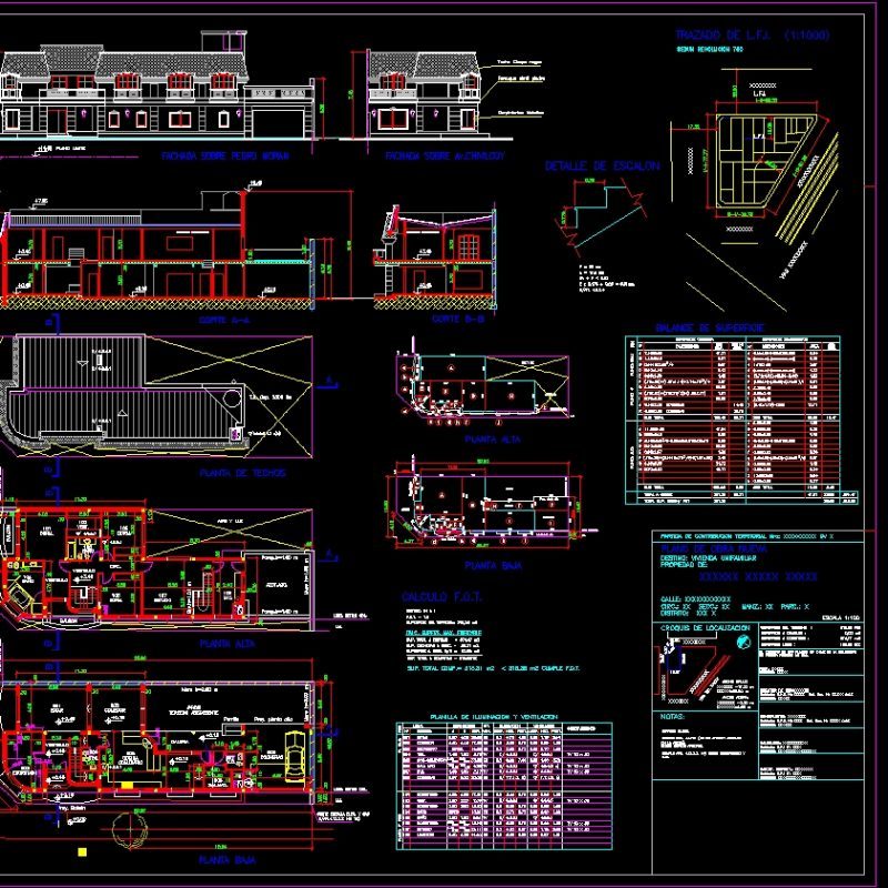 Municipal Housing Plan DWG Detail for AutoCAD • Designs CAD