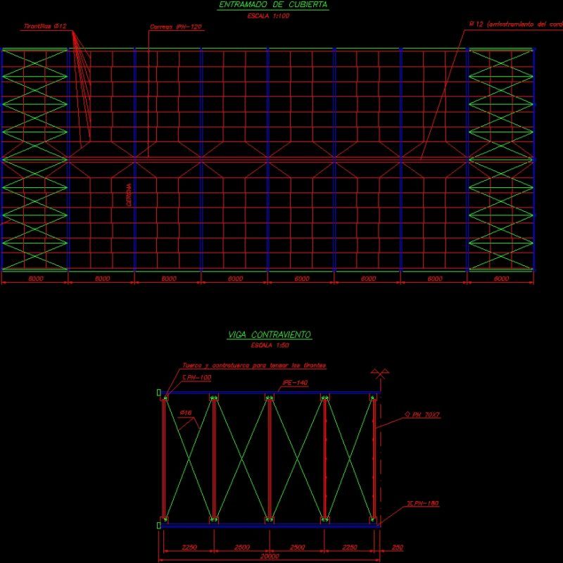 Nave With Bridge Crane DWG Section for AutoCAD • Designs CAD