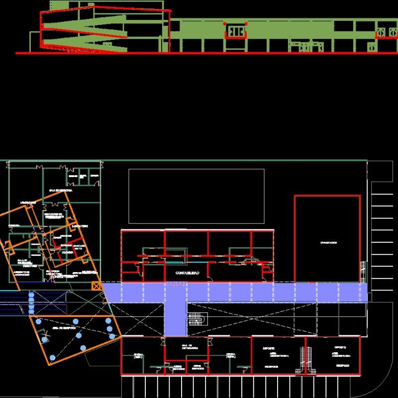 Office Building - Poultry DWG Elevation for AutoCAD • Designs CAD
