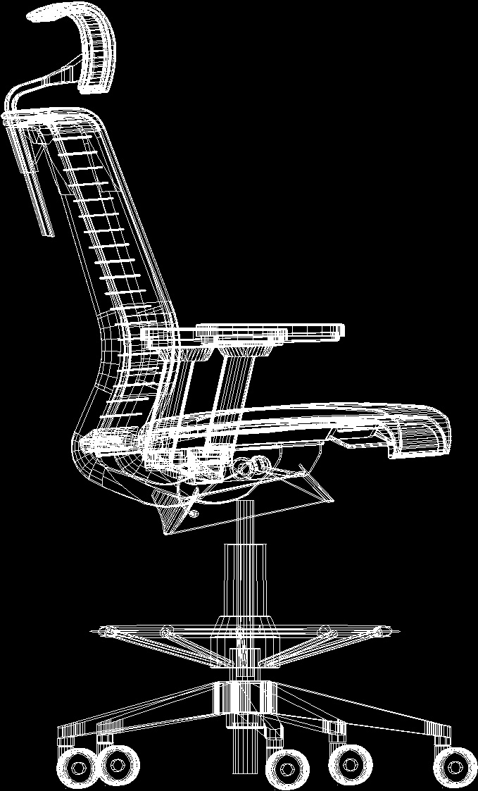 Office Chair Dwg Block For Autocad 30049 