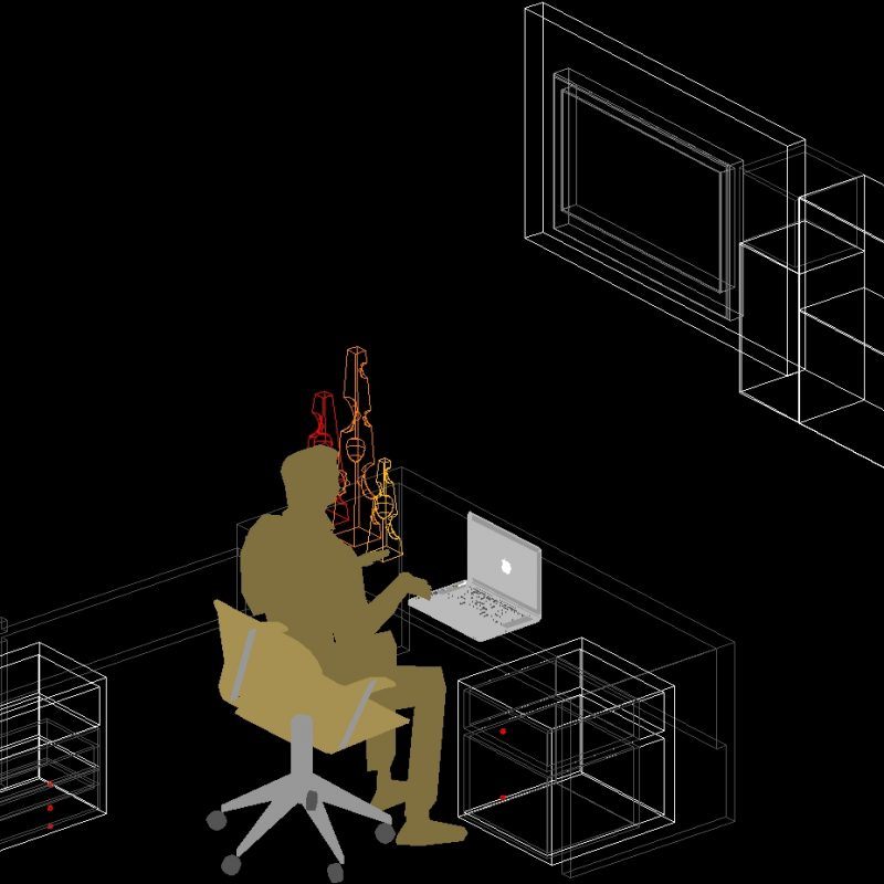 Office Furniture 3D DWG Model for AutoCAD • Designs CAD