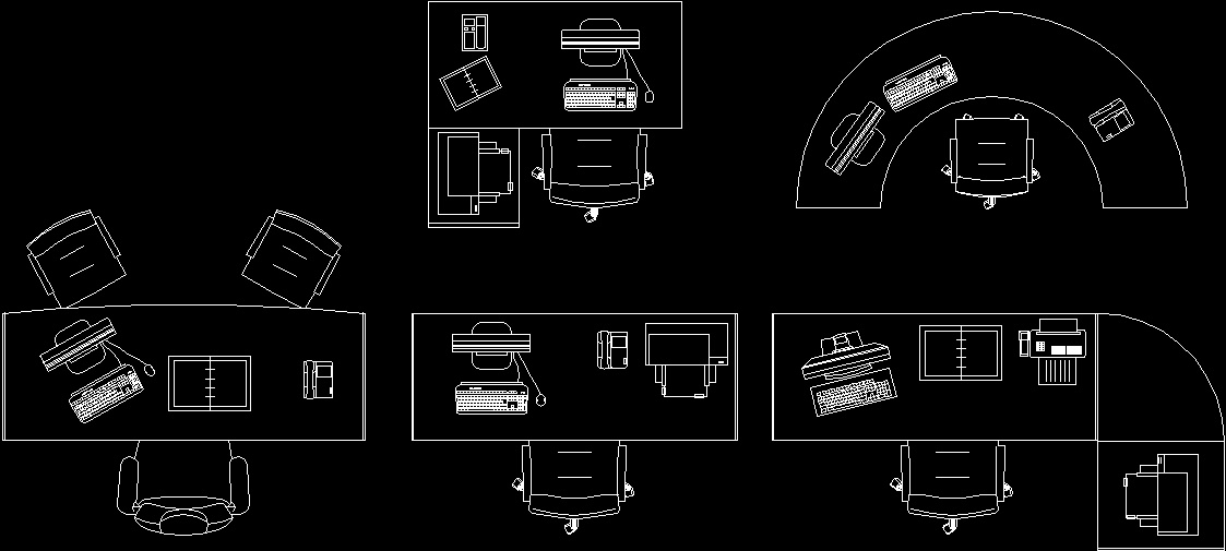Office Furniture DWG Block for AutoCAD • Designs CAD