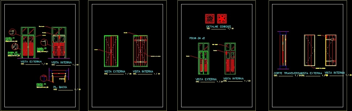 Old Doors - Elevations DWG Elevation for AutoCAD - Designs CAD (1123 x 355 Pixel)
