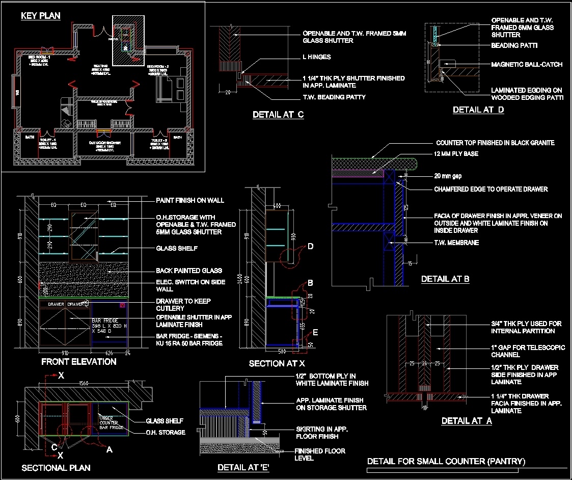 Pantry Detail DWG Plan for AutoCAD • Designs CAD