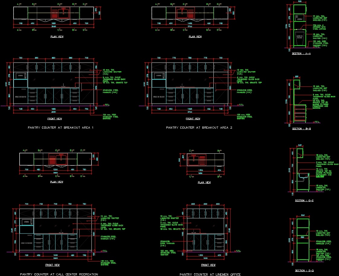 Pantry Details DWG Detail for AutoCAD • Designs CAD