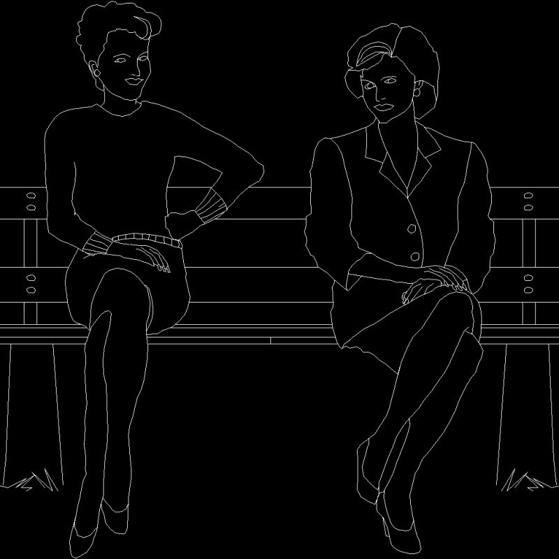 People Sitting DWG Block for AutoCAD • Designs CAD