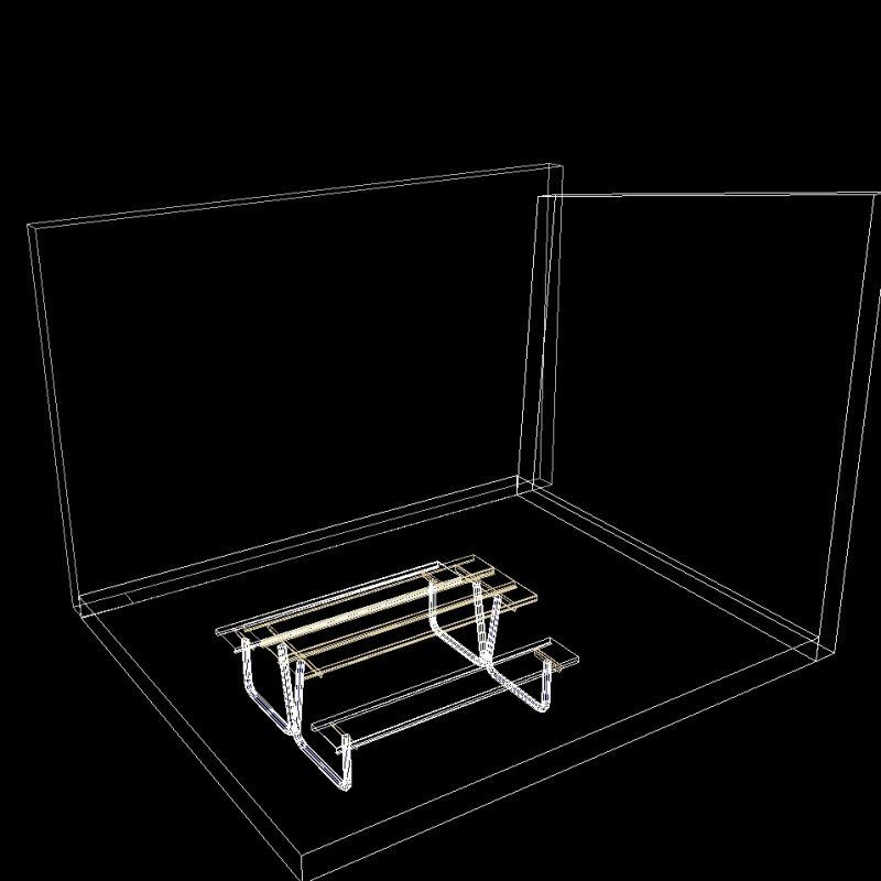 Picnic Table DWG Block For AutoCAD • Designs CAD