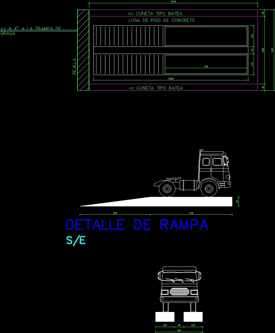 Plant And Service Ramp Elevation DWG Elevation for AutoCAD • Designs CAD