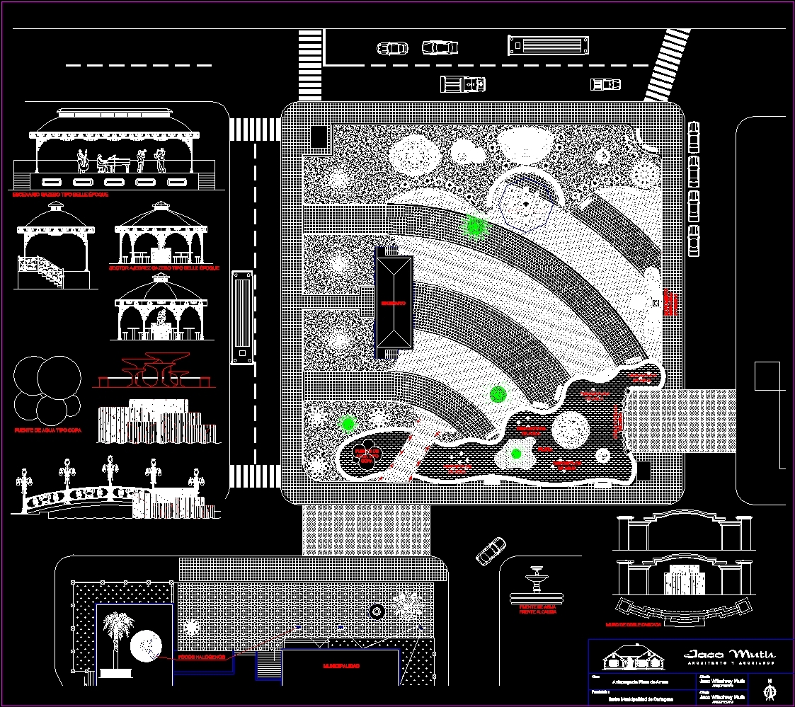 Plaza De Armas, Santiago DWG Block for AutoCAD • Designs CAD