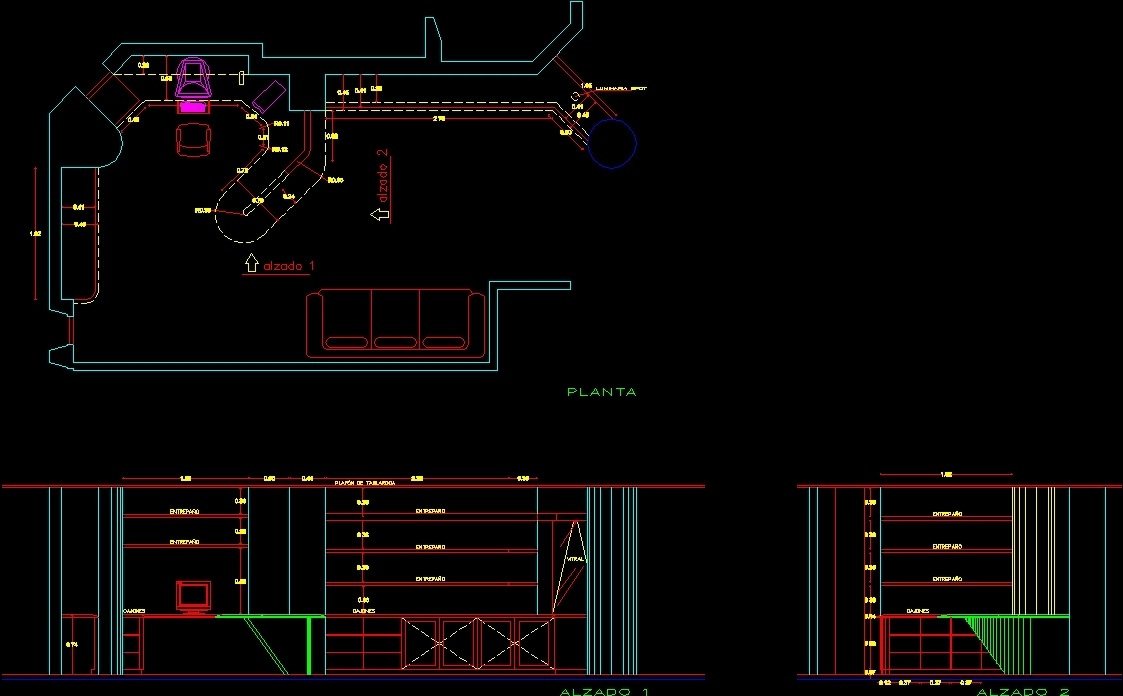 Professionals Office Equipment DWG Elevation For AutoCAD • Designs CAD