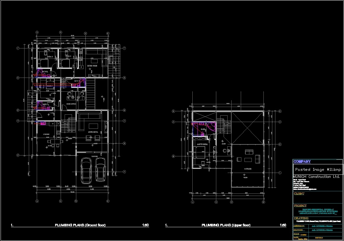 autocad house dwg project download