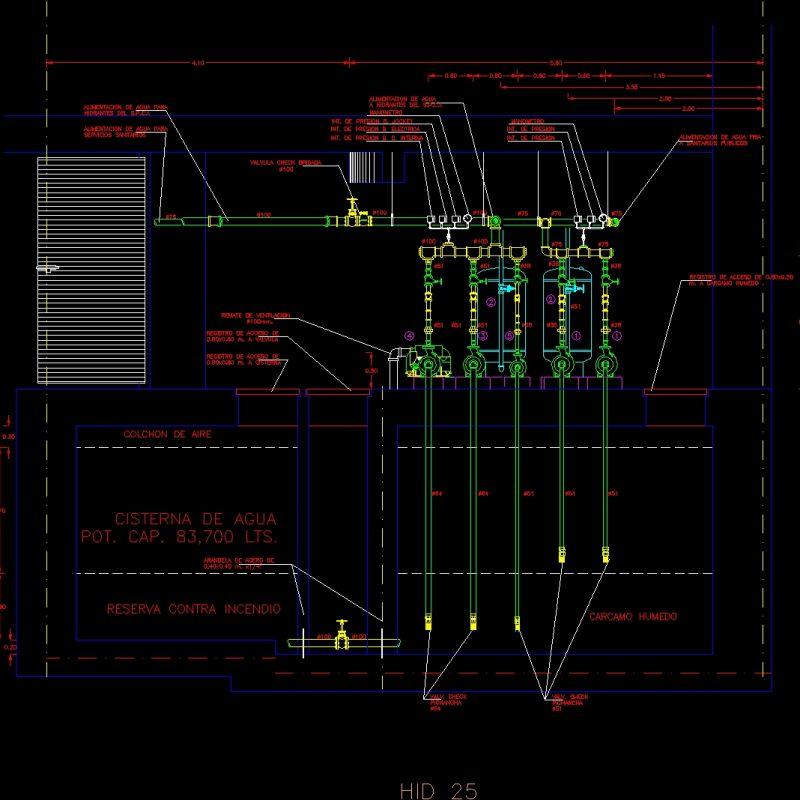 Pump Room In Elevation DWG Elevation for AutoCAD • Designs CAD