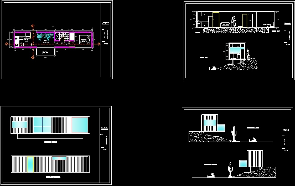 Проект магазина в dwg