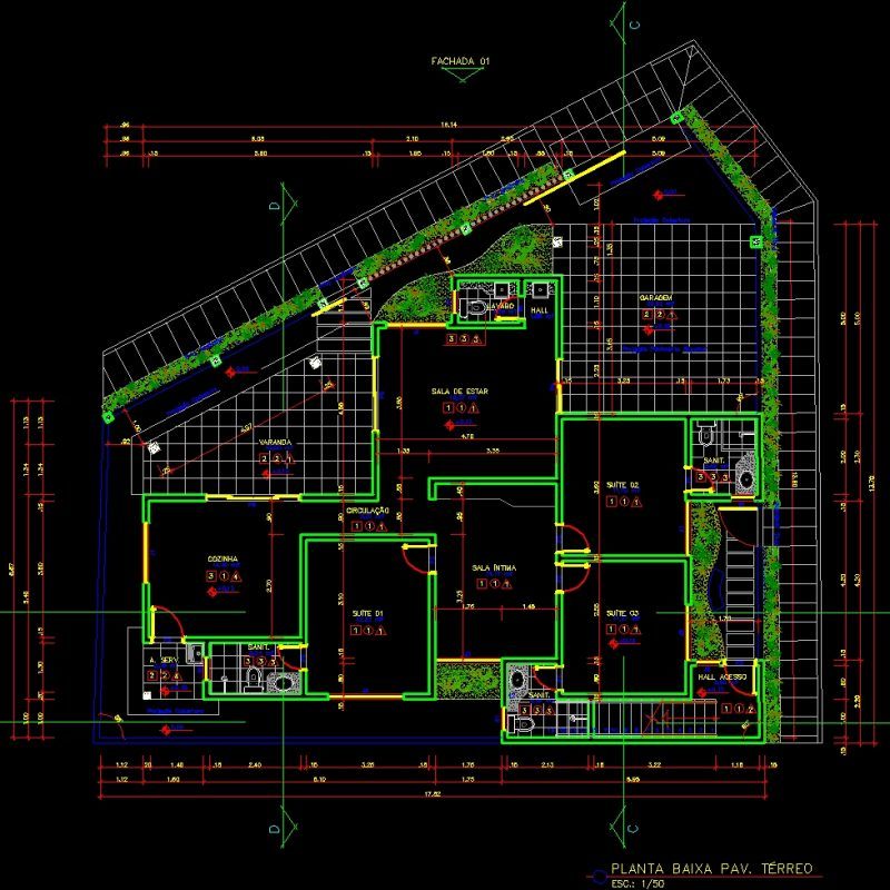 Residential House DWG Section for AutoCAD • Designs CAD