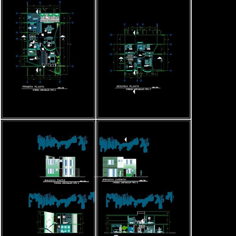 Residential Plan DWG Plan for AutoCAD • Designs CAD