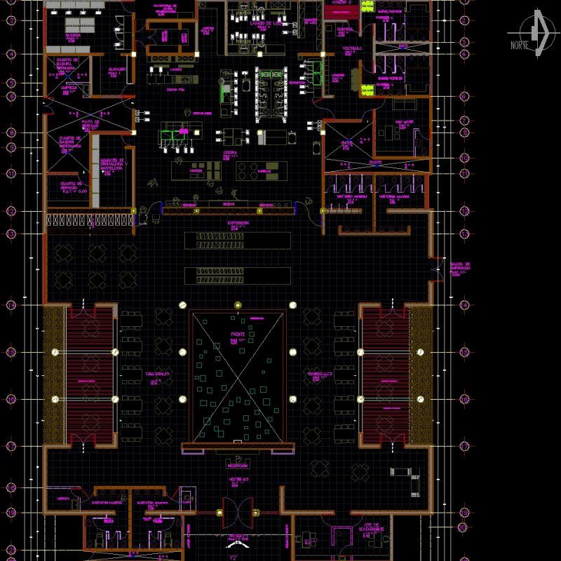 Restaurant DWG Block for AutoCAD • Designs CAD