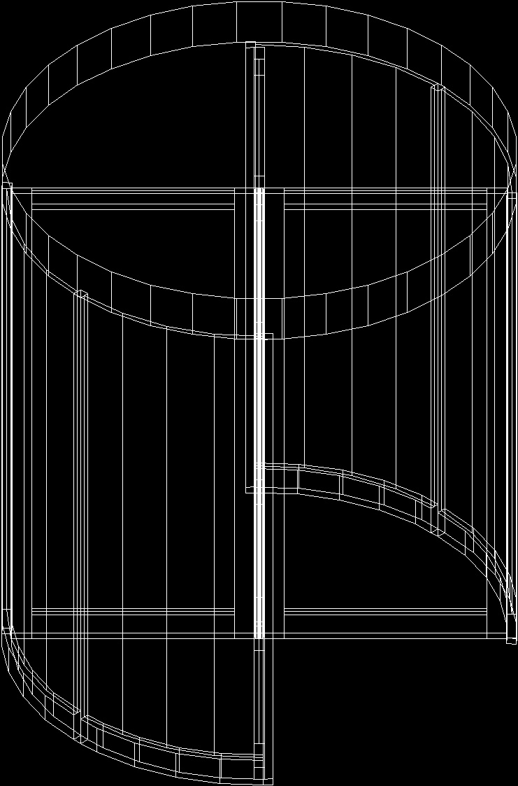 Revolving Door C 3D DWG Model for AutoCAD • Designs CAD