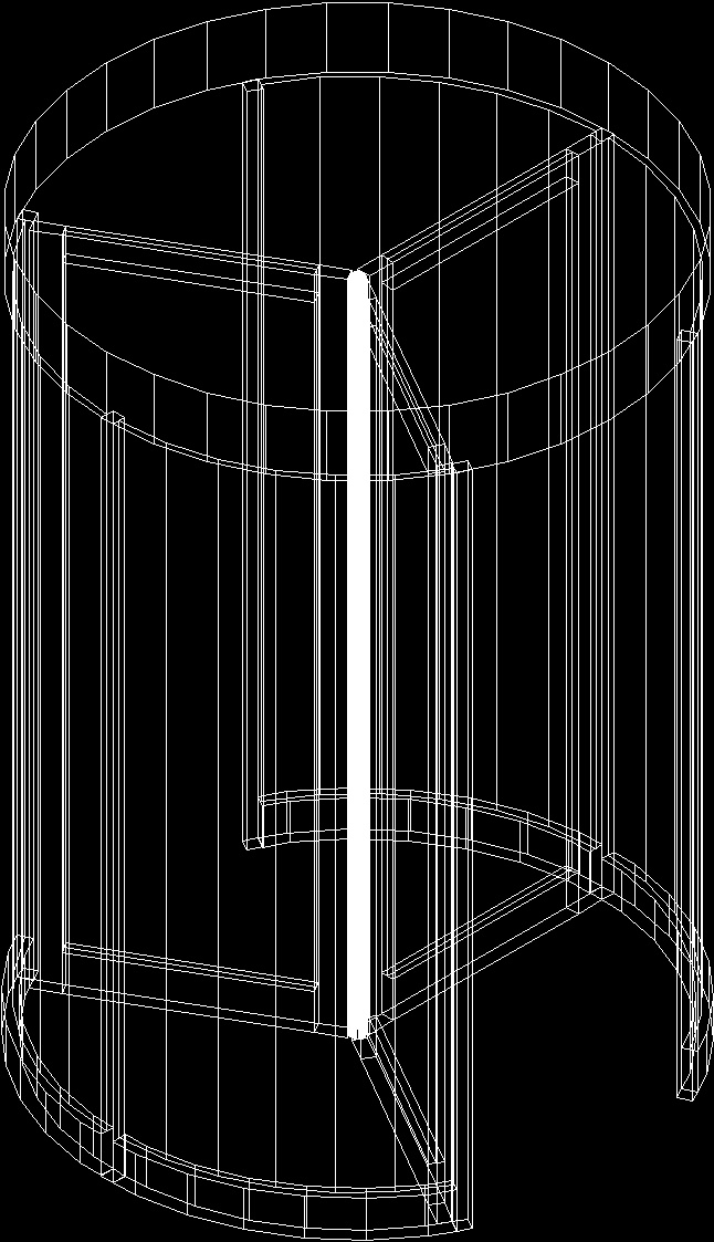 Revolving Door I 3D DWG Model for AutoCAD • Designs CAD