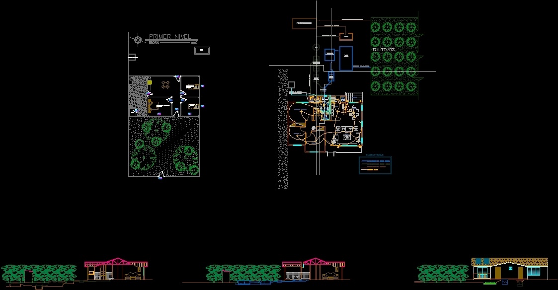 Rural Housing Bioclimatic DWG Section for AutoCAD • Designs CAD