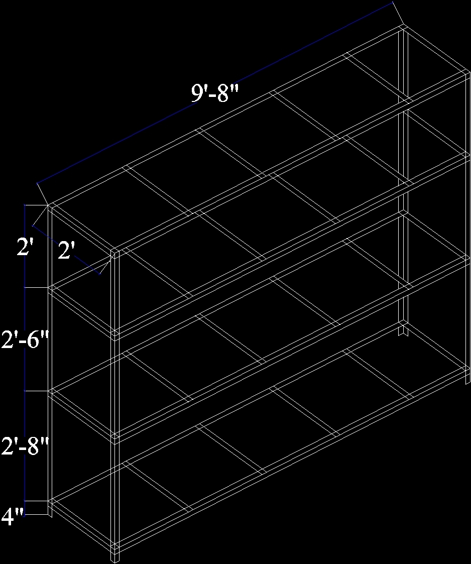 Shelf 2D DWG Block for AutoCAD • Designs CAD