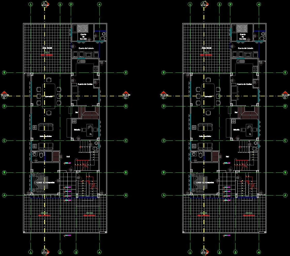 Single Family DWG Block for AutoCAD • Designs CAD