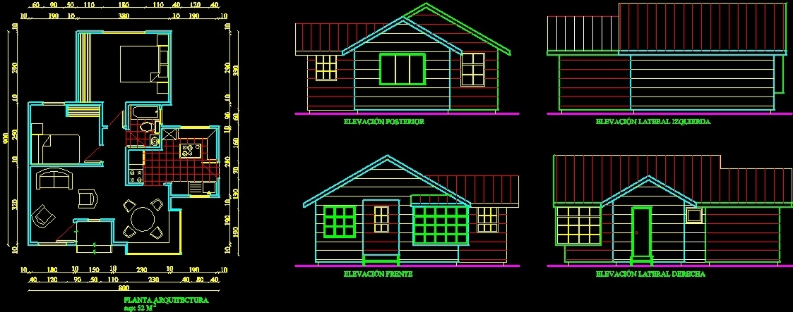Small House DWG Block for AutoCAD • Designs CAD